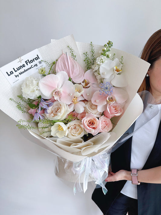 「All For Love」【Size L】 - Omakase(Florist Choice)Pink & White Theme