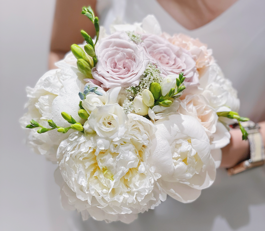 Elegance - Peonies & Roses Bridal Bouquet