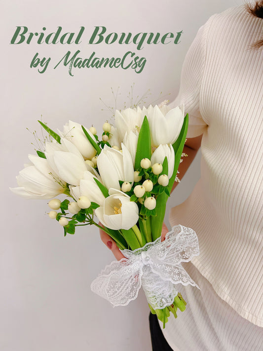 Serenity -  Tulips Bridal Bouquet