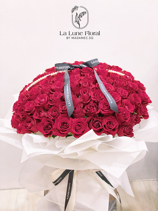 Classic Red Roses Bouquet (99 stk)