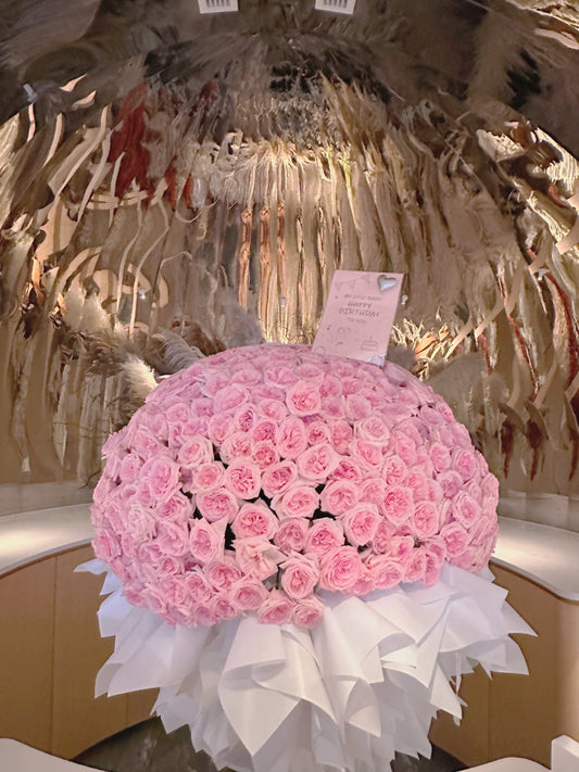 Super Romantic 520 stalk Roses Bouquet (.Pink O'Hara Rose )