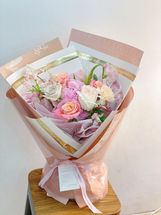 「All For Love」【Size M】 - Omakase(Florist Choice)Pink & White Theme