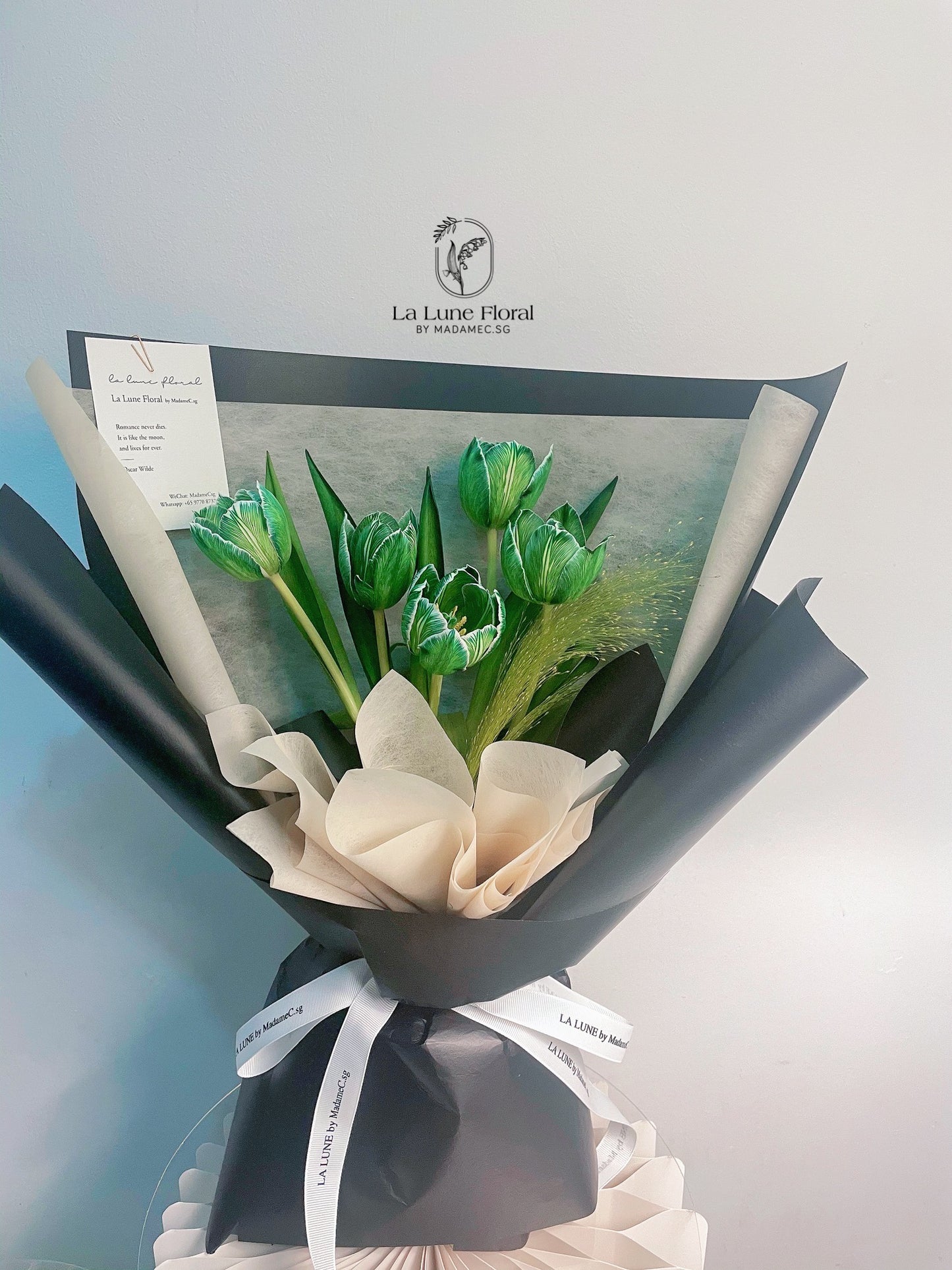 【Scottish Green】Dyed Color Tulips Bouquet（5 stk）