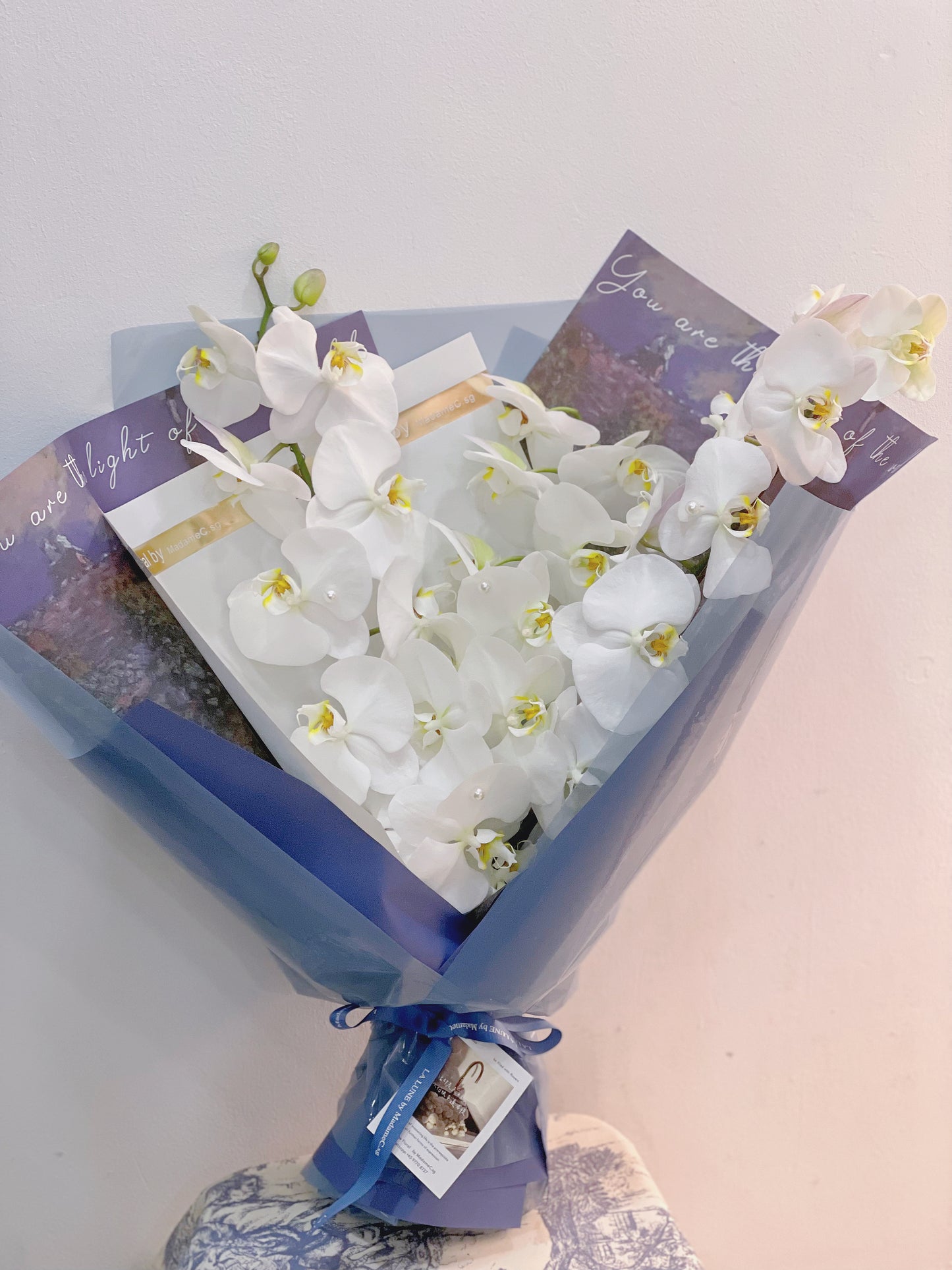 Elegance Phalaenosis white Bouquet（3 stk）