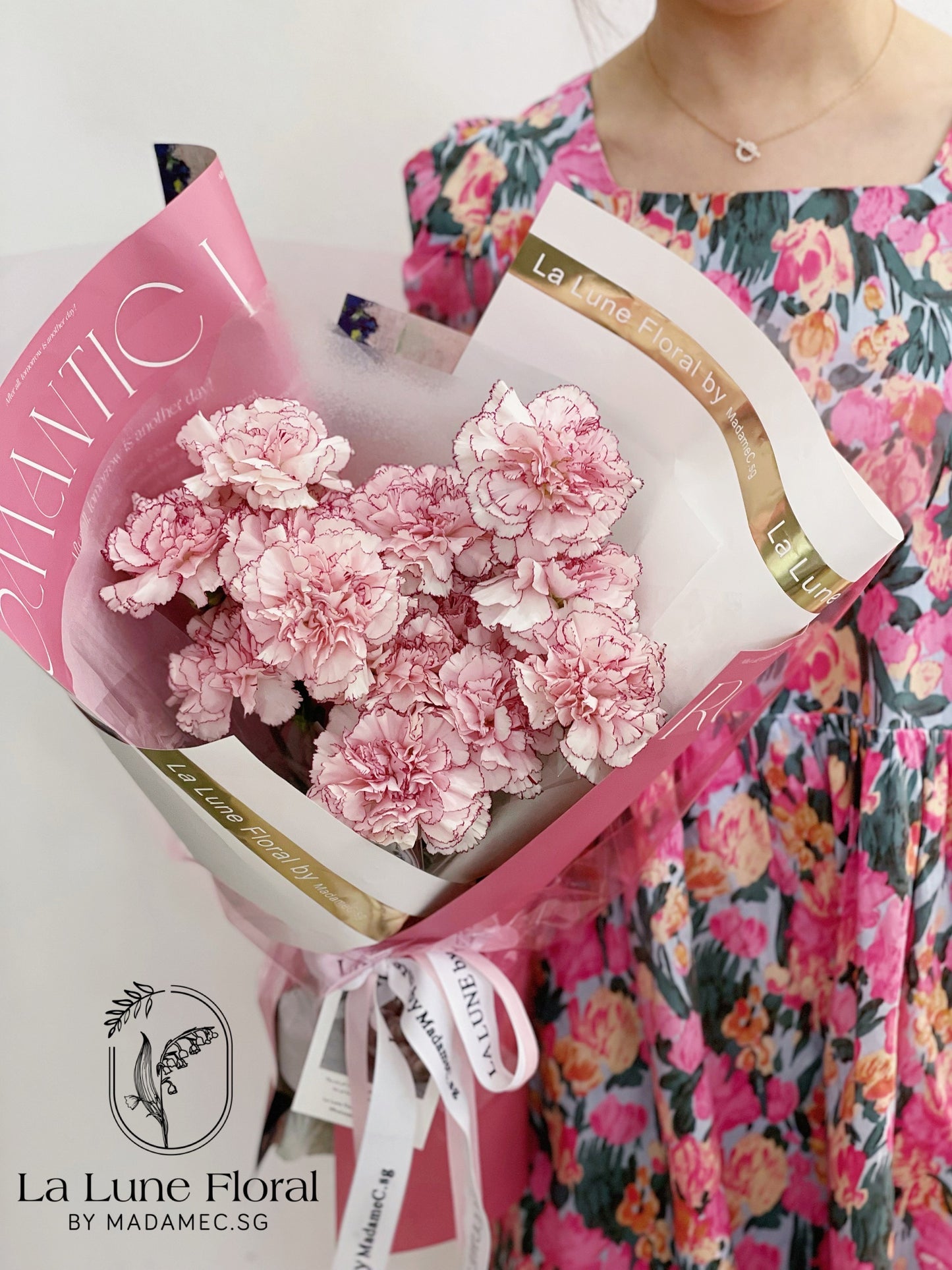 Columbia Carnation Bouquet —— Sweet Pink （11 stk）
